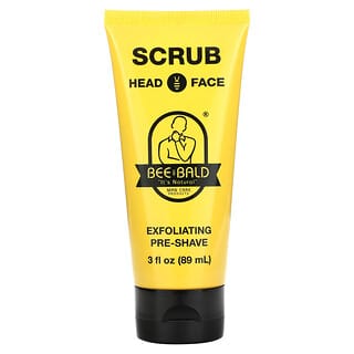 Bee Bald, Scrub Head & Face, Exfoliating Pre-Shave, 3 fl oz (89 ml)