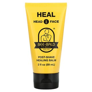 Bee Bald, Heal, Bálsamo reparador para después del afeitado, Cabeza y rostro, 59 ml (2 oz. líq.)