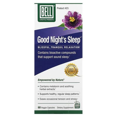 Bell Lifestyle, Good Night's Sleep, 60 Vegetarian Capsules