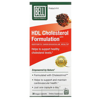Bell Lifestyle, Fórmula para el colesterol HDL, 30 cápsulas vegetales