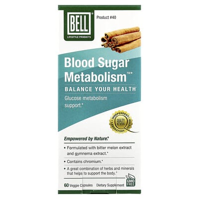 Bell Lifestyle, Blood Glucose Metabolism™, 60 Vegetarian Capsules