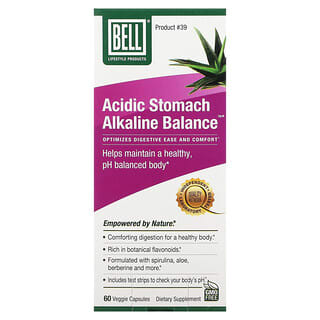 Bell Lifestyle, Acidic Stomach Alkaline Balance, 60 Veggie Capsules