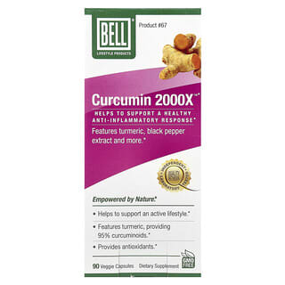 Bell Lifestyle, Curcumin 2000X™, 90 Veggie Capsules