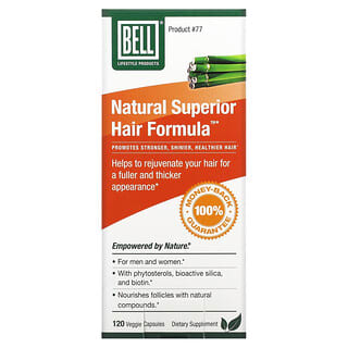 Bell Lifestyle, Natural Superior Hair Formula, 120 Veggie Capsules