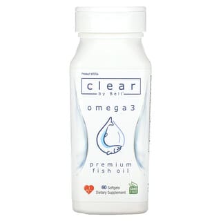 Bell Lifestyle‏, Clear by Bell, Omega 3, 60 Softgels