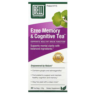 Bell Lifestyle, Ezee Memory & Cognitive Tea, чайные пакетики 20 (30 г)