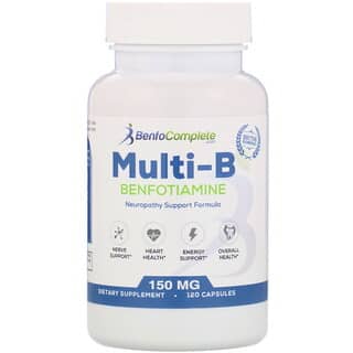 Benfotiamine Inc., Fórmula de refuerzo para la neuropatía con Benfotiamina Multi-B, 150 mg, 120 cápsulas