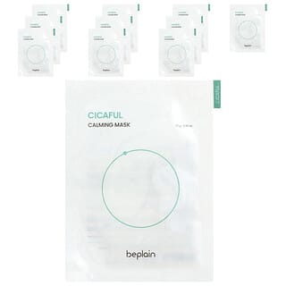 Beplain, Cicaful Calming Beauty Mask, 10 Sheets, 0.95 oz (27 g) Each