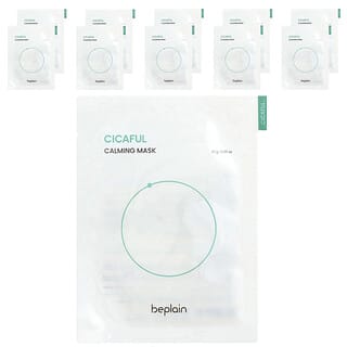 Beplain, Cicaful Calming Beauty Mask, 10 Sheets, 0.95 oz (27 g) Each