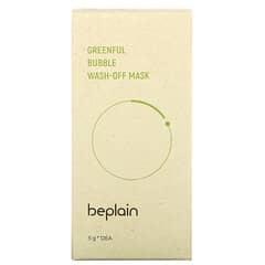 Beplain, Greenful Bubble Wash-Off Beauty Mascarilla, Paquete de 12, 5 g cada uno