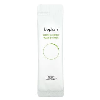 Beplain, Greenful Bubble Wash-Off Beauty Mask, 12er Pack, je 5 g