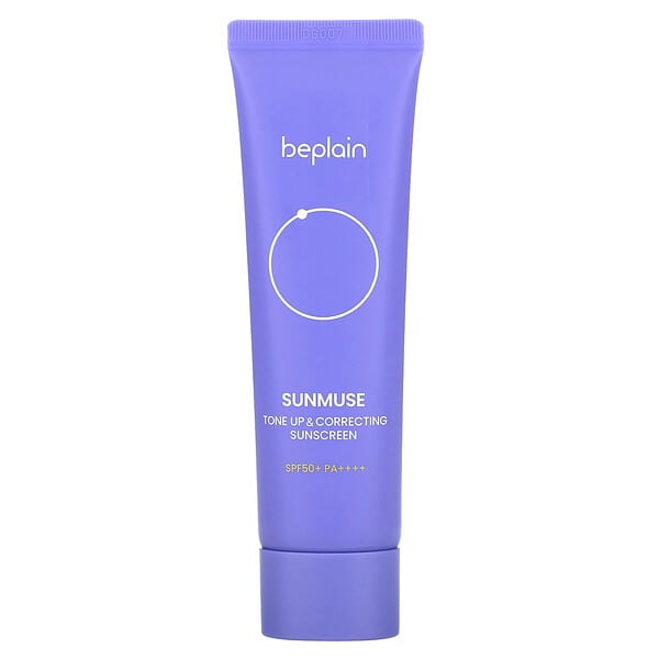 Beplain, Sunmuse, 톤업 앤 코렉팅 자외선 차단제, SPF 50+, PA++++, 50ml(1.69fl oz)