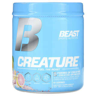 Beast, 運動營養健身增肌粉，粉紅檸檬水，10.58盎司（300克）
