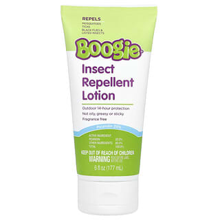 Boogie Wipes, Insect Repellent Lotion, Fragrance Free, 6 fl oz (177 ml)
