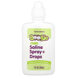 Boogie Wipes, Saline Spray + Drops, 1 fl oz (30 ml)