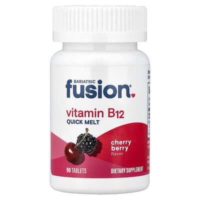 Bariatric Fusion, Vitamin B12, Instant, Cherry Berry Flavor, 90 Tablets