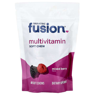 Bariatric Fusion, Multivitamin Soft Chewables, Assorted Berry Flavor, 60 Tablets