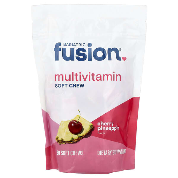 Bariatric Fusion Multivitamin Soft Chew, Cherry Pineapple, 60 Soft Chews
