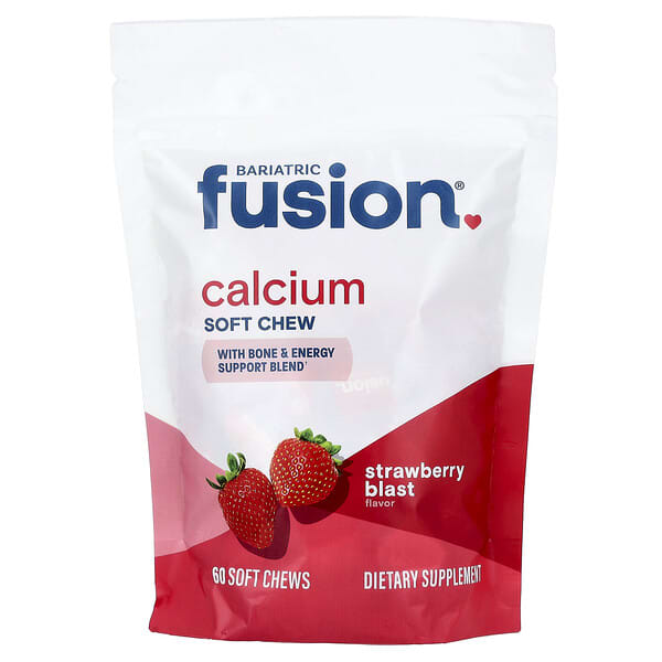 Calcium Soft Chew, Strawberry Blast, 60 Soft Chews
