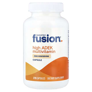 Bariatric Fusion, Multivitamínico High ADEK com Ferro, 270 Cápsulas