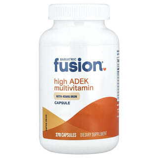 Bariatric Fusion, High ADEK Multivitamin With Iron, 270 Capsules