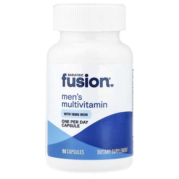 Bariatric Fusion, мультивитамины с железом для мужчин, 90 капсул