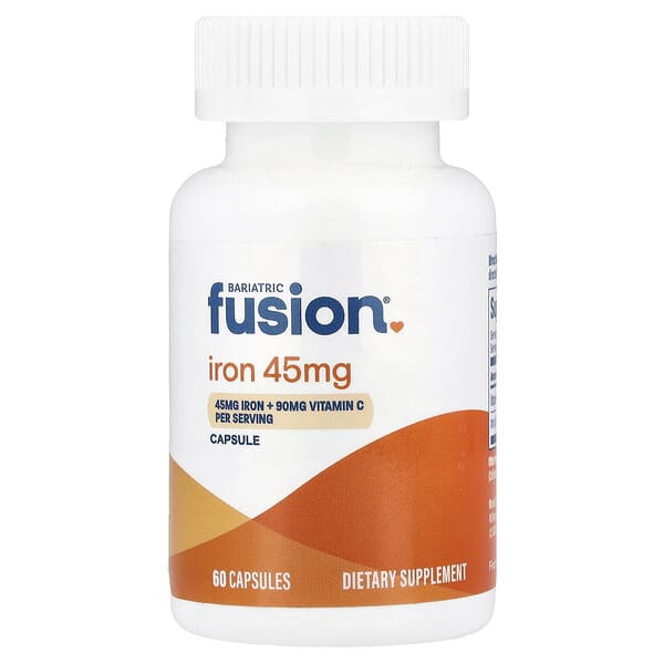 Bariatric Fusion, Iron + Vitamin C, 60 Capsules — product photo 1