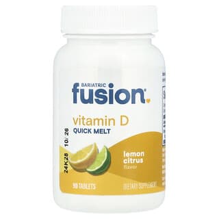 Bariatric Fusion, Quick Melt, Vitamina D, Limón y cítricos, 125 mcg, 90 comprimidos