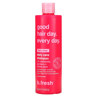 b.fresh, Good Hair Day Every Day, Shampoo per la cura quotidiana, per tutti i tipi di capelli, Berry Bliss, 355 ml