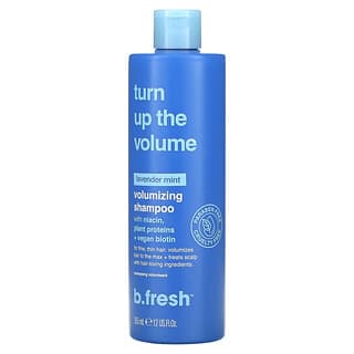 b.fresh, Turn Up the Volume, Champú voluminizador, Para cabello fino y fino, Bruma de lavanda`` 355 ml (12 oz. Líq.)