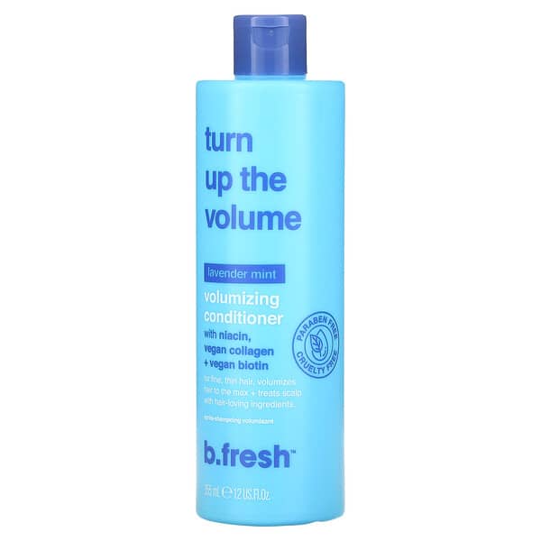 b.fresh, 턴업 더 볼륨, 볼류마이징 컨디셔너, 라벤더 민트, 355ml(12fl oz)