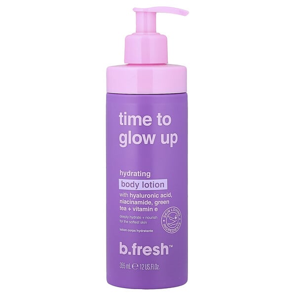 b.fresh, Time To Glow Up, Hydrating Body Lotion, 12 fl oz (355 ml)