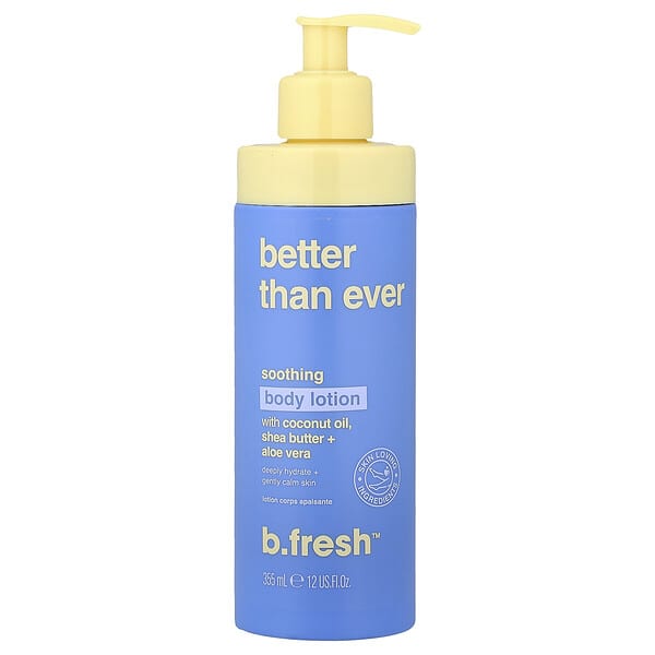 b.fresh, Better Thin Every, 수딩 바디 로션, 355ml(12fl oz)