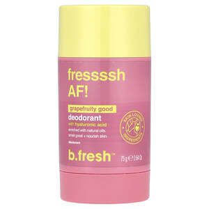 b.fresh, Deodorant with Hyaluronic Acid, Deodorant mit Hyaluronsäure, „Grapefruity Good“, 75 g (2,64 oz.)