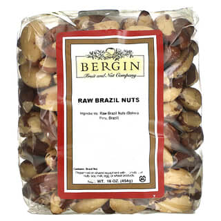 Bergin Fruit and Nut Company, Nueces de Brasil, Crudas, Completas, 16 oz