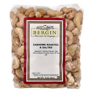 Bergin Fruit and Nut Company, Anacardos de caja, tostado y salado, 454 g (16 oz)