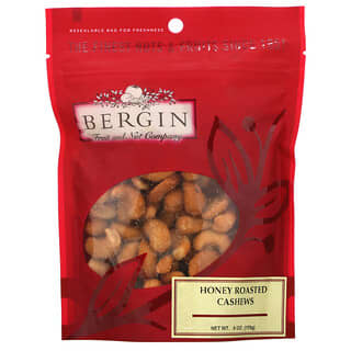 Bergin Fruit and Nut Company, Castanha de Caju Torrada com Mel, 170 g (6 oz)