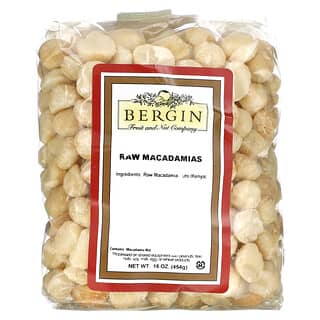 Bergin Fruit and Nut Company, сырые орехи макадамия, 454 г (16 унций)