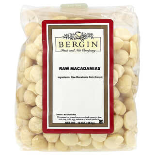 Bergin Fruit and Nut Company, Noix de macadamia crues, 454 g