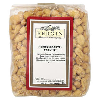 Bergin Fruit and Nut Company, Арахис, обжаренный с медом, 454 г (16 унций)