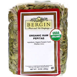 Bergin Fruit and Nut Company, 유기농 생 페피타, 10 oz (284 g)