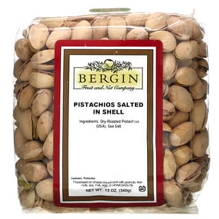 Bergin Fruit and Nut Company, Pistachos salados con cáscara, 340 g (12 oz)