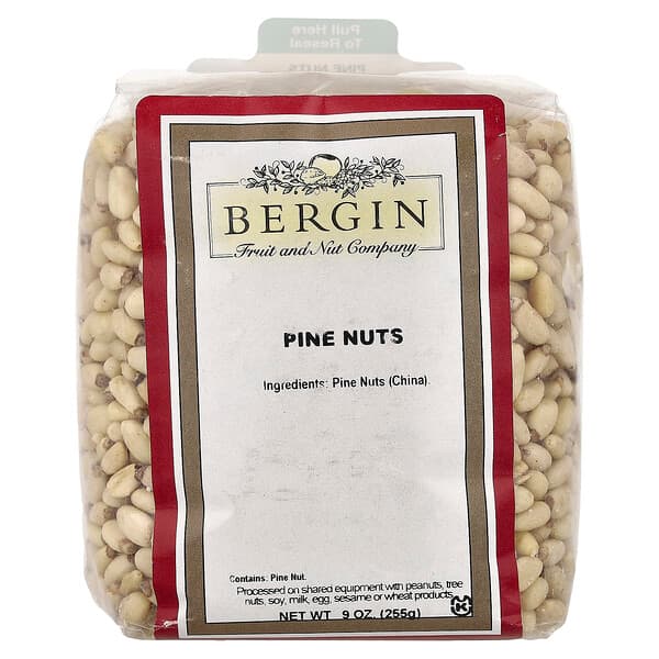Bergin Fruit and Nut Company, Pine Nuts, 9 oz (255 g)