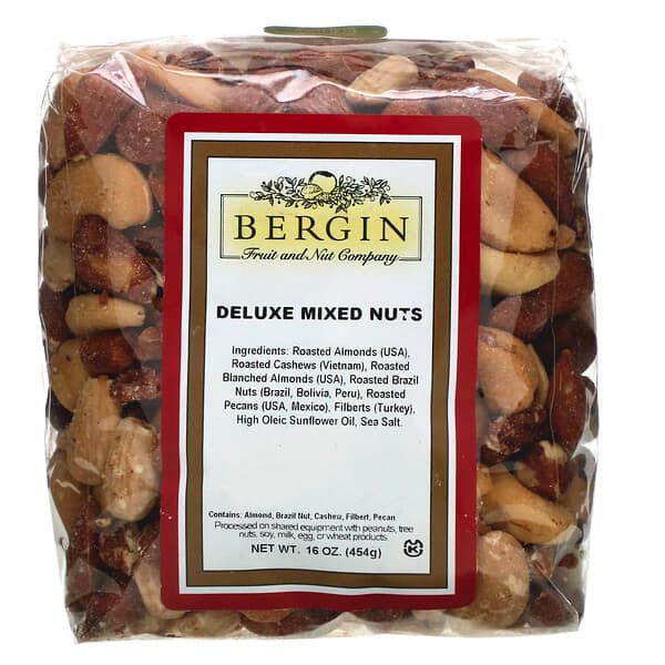 Bergin Fruit and Nut Company‏, مكسرات ممزوجة فاخرة، 16 أونصة (454 جم)