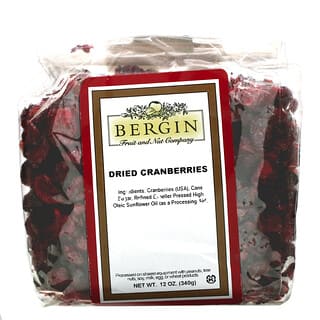 Bergin Fruit and Nut Company, Dried Cranberries, 12 oz (340 g)