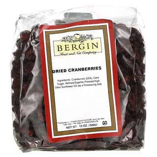 Bergin Fruit and Nut Company, Arándanos rojos secos, 340 g (12 oz)