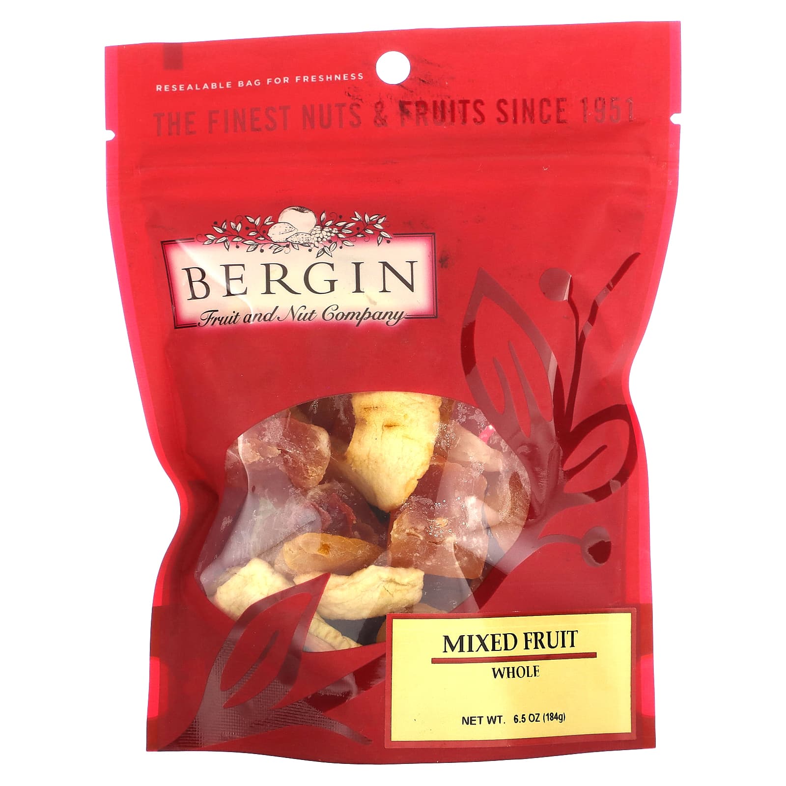Bergin Fruit and Nut Company, Whole Mixed Fruit, 6.5 oz (184 g)