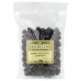 Bergin Fruit and Nut Company, Almendras con chocolate negro, 567 g (20 oz)