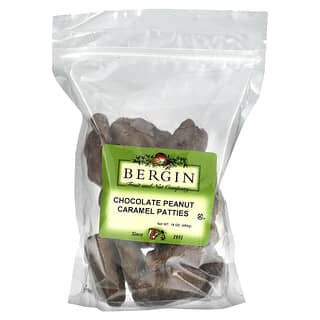 Bergin Fruit and Nut Company, Chocolate Peanut Caramel Patties, Schokoladen-Erdnuss-Karamell-Pastetchen, 454 g (16 oz.)