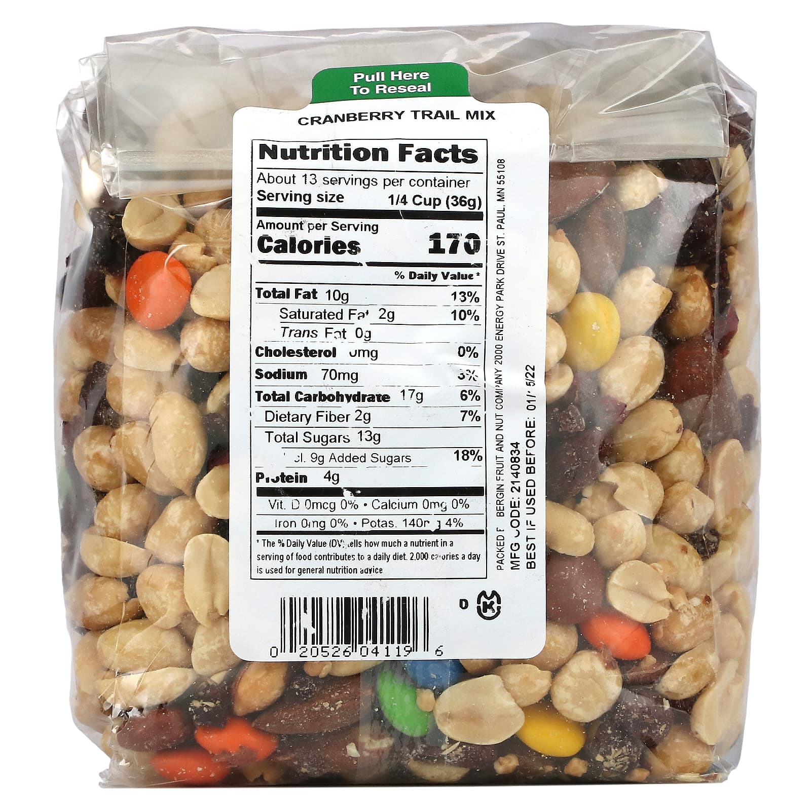 Bergin Fruit and Nut Company, Cranberry Trail Mix, 16 oz (454 g)